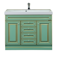 Vena - 90 Тумба с 3 ящ.салатовая патина