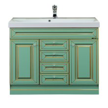 Vena - 90 Тумба с 3 ящ.салатовая патина