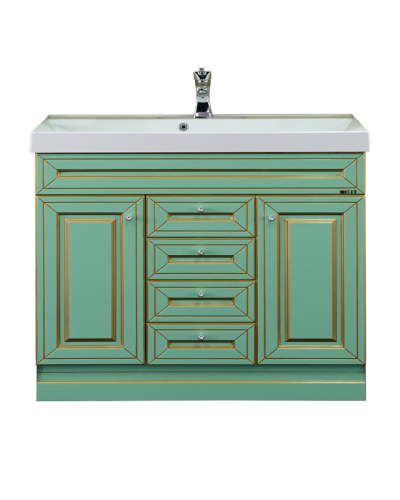 Vena - 90 Тумба с 3 ящ.салатовая патина