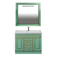 Vena - 90 Тумба с 3 ящ.салатовая патина