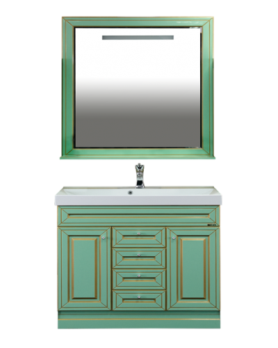 Vena - 90 Тумба с 3 ящ.салатовая патина