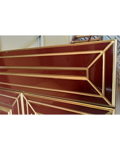 Vena -120 Тумба прямая бордо патина