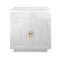 Амбра - 70 тумба прямая белая