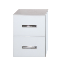 Атланта - 38 тумба подвесная  2ящ. BL - 01G белый жасмин