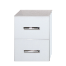 Атланта - 38 тумба подвесная  2ящ. BL - 01G белый жасмин