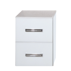 Атланта - 38 тумба подвесная  2ящ. BL - 01G белый жасмин