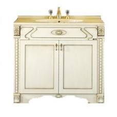 Афина - 80 Тумба прямая бежевая патина/столешница