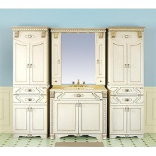 Афина - 80 Тумба прямая бежевая патина/столешница