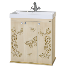 Бабочка - 75 Тумба прямая бежевая патина
