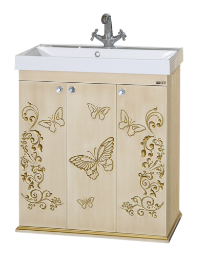 Бабочка - 75 Тумба прямая бежевая патина