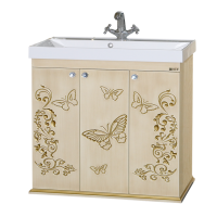 Бабочка - 90 Тумба прямая бежевая патина