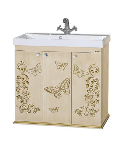 Бабочка - 90 Тумба прямая бежевая патина