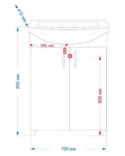 Балтика - 70 Тумба прямая