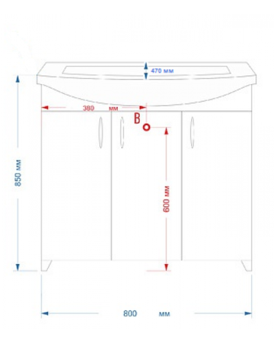 Балтика - 80 Тумба прямая