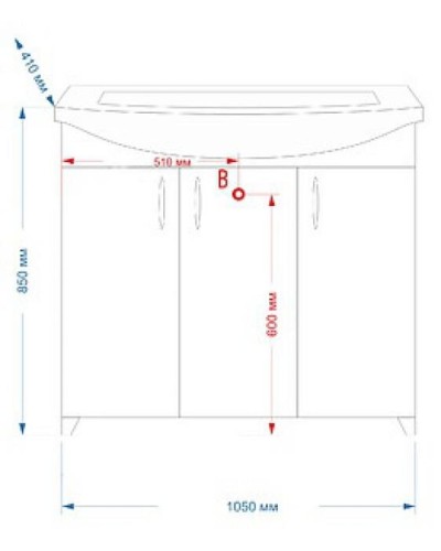 Балтика -105 Тумба прямая