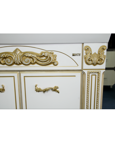 Барокко -100 Тумба прямая белая патина