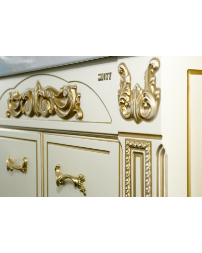 Барокко -120 Тумба прямая бежевая патина