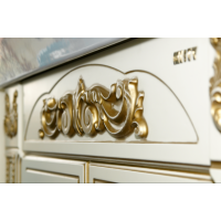 Барокко -120 Тумба прямая бежевая патина