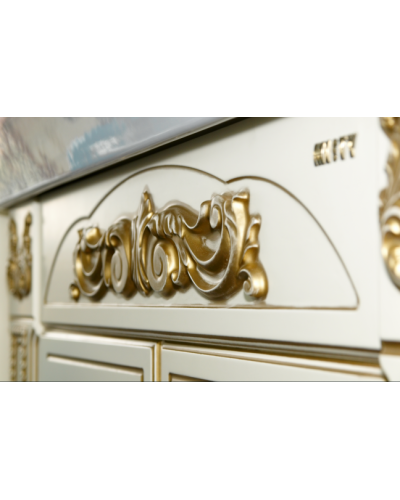 Барокко -120 Тумба прямая бежевая патина