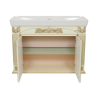 Барокко -120 Тумба прямая бежевая патина