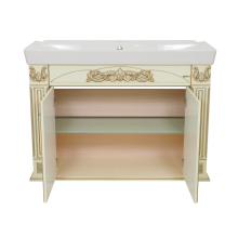 Барокко -120 Тумба прямая бежевая патина