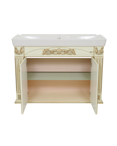 Барокко -120 Тумба прямая бежевая патина