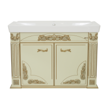 Барокко -120 Тумба прямая бежевая патина