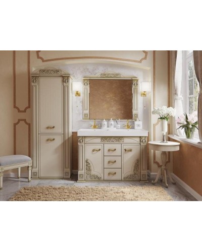 Барокко -120 Тумба с 3 ящ бежевая патина