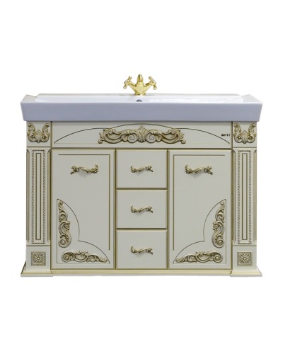 Барокко -120 Тумба с 3 ящ бежевая патина