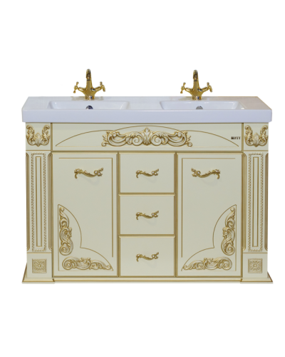 Барокко -120 Тумба с 3 ящ бежевая патина