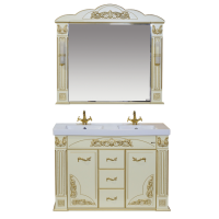 Барокко -120 Тумба с 3 ящ бежевая патина