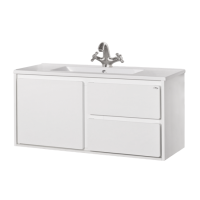 Барселона -105 Тумба подвесная с 3 ящ. белая эмаль