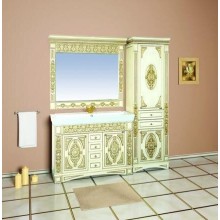 Беатрис -120 Тумба с 4 ящ бежевая патина