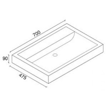 Венера - 70 Тумба с 2 ящ. белая