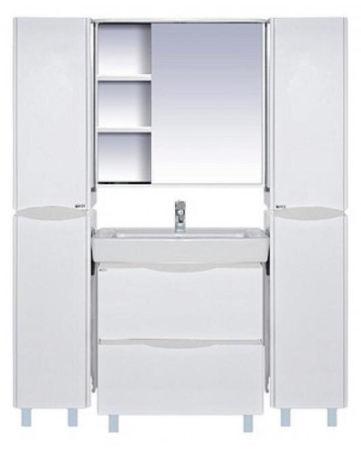 Венера - 80 Тумба с 2 ящ. белая