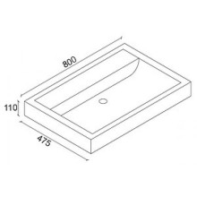 Венера - 80 Тумба с 2 ящ. белая