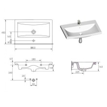 Винтаж -100 Тумба подвесная с 2 ящ. дуб