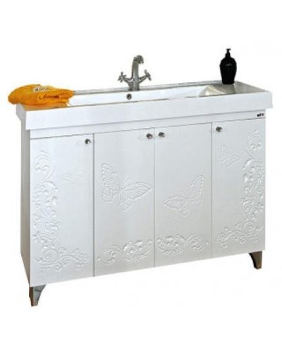 Вирджиния (Бабочка) -105 Тумба прямая комб. венге/бел.плёнка