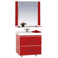 Гранд LUXE - 70 Тумба с 2 ящ. бордовая кожа CROCO