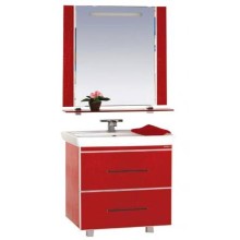 Гранд LUXE - 70 Тумба с 2 ящ. бордовая кожа CROCO