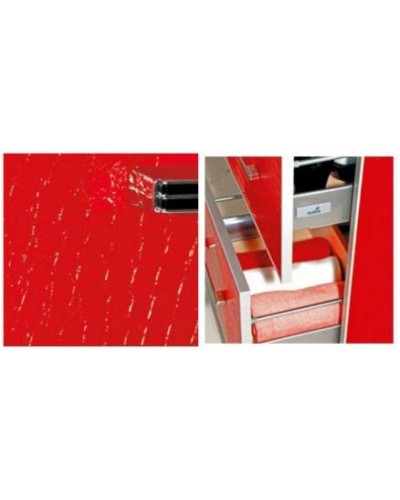 Гранд LUXE - 80 Тумба с 2 ящ. красная кожа CROCO