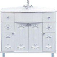 Грация -100 Тумба с 4 ящ.белая