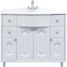 Грация -100 Тумба с 4 ящ.белая