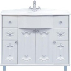 Грация -100 Тумба с 4 ящ.белая