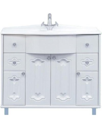 Грация -100 Тумба с 4 ящ.белая