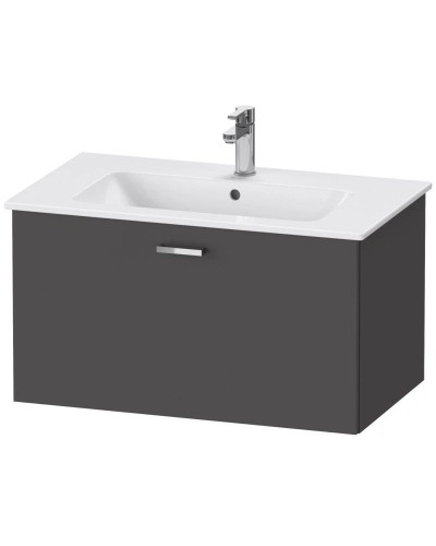 Тумба графит матовый 80 см Duravit XBase XB603104949