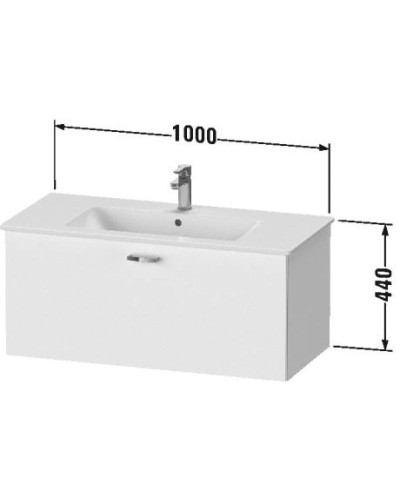 Тумба каштан 100 см Duravit XBase XB603205353