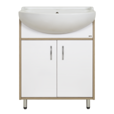 Делла - 60 тумба напольная прямая (ЛДСП/белый)