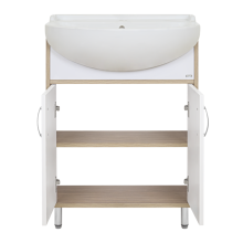 Делла - 60 тумба напольная прямая (ЛДСП/белый)