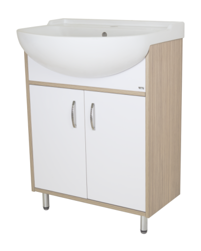 Делла - 60 тумба напольная прямая (ЛДСП/белый)